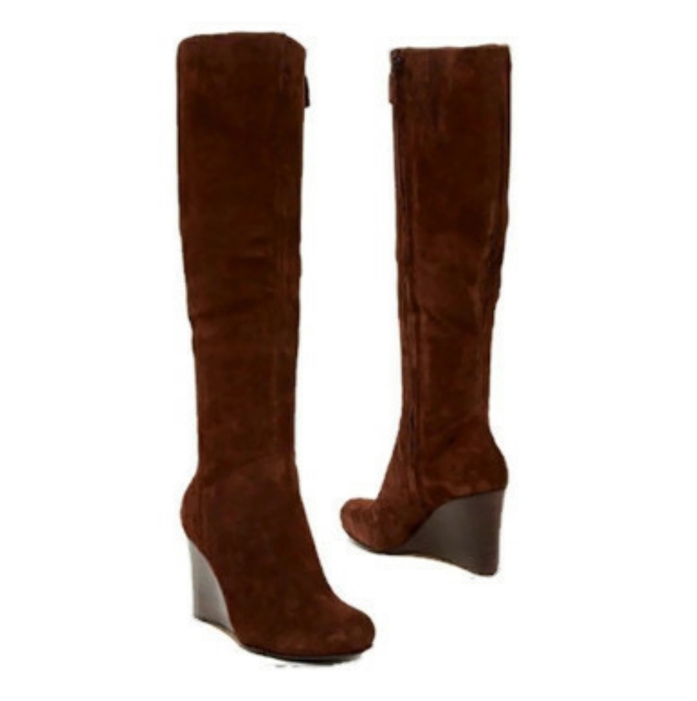 Nike Air Cole Haan Cora Suede Chesnut Boots.